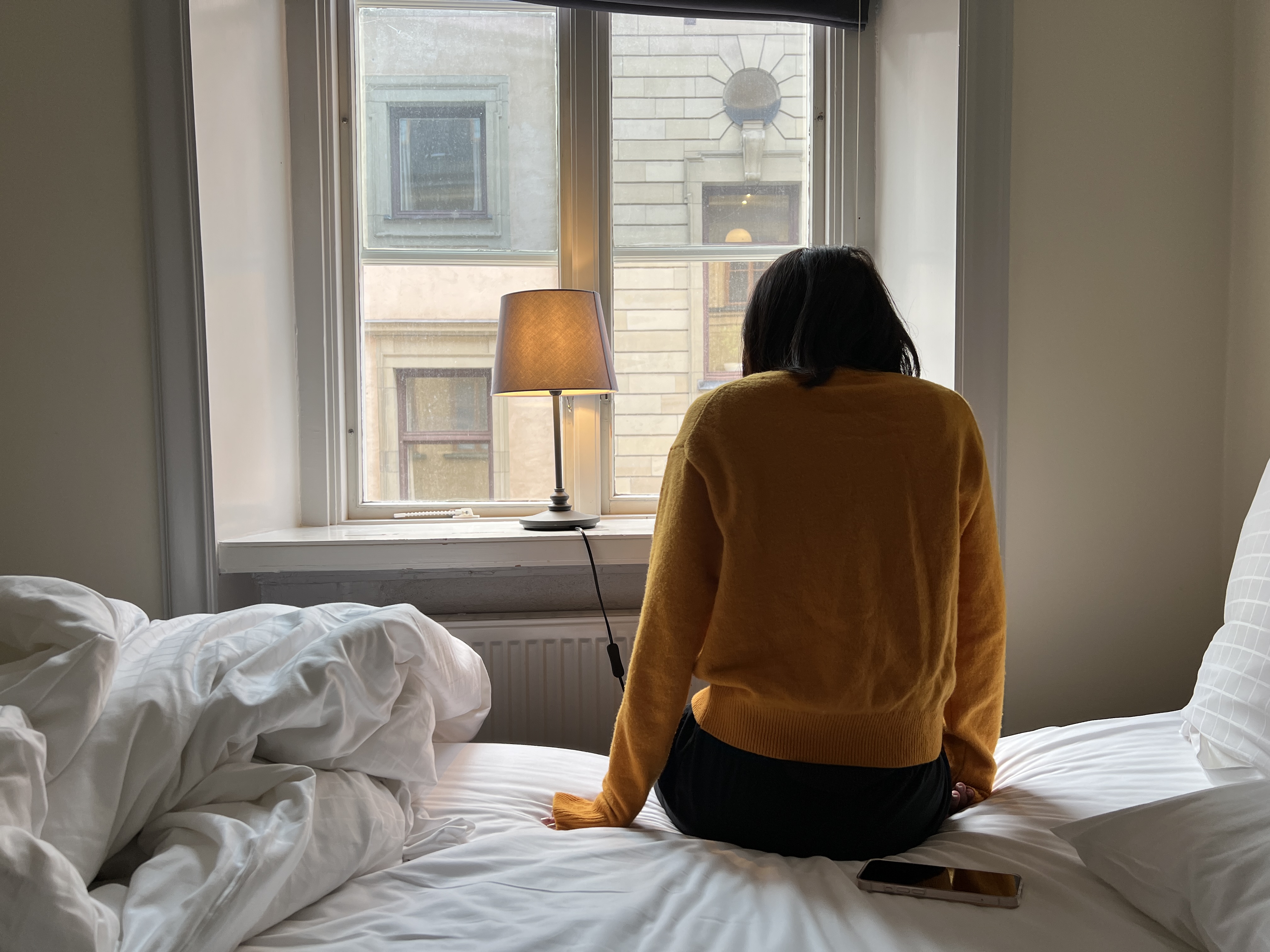 スウェーデン・ストックホルムのホテルにて